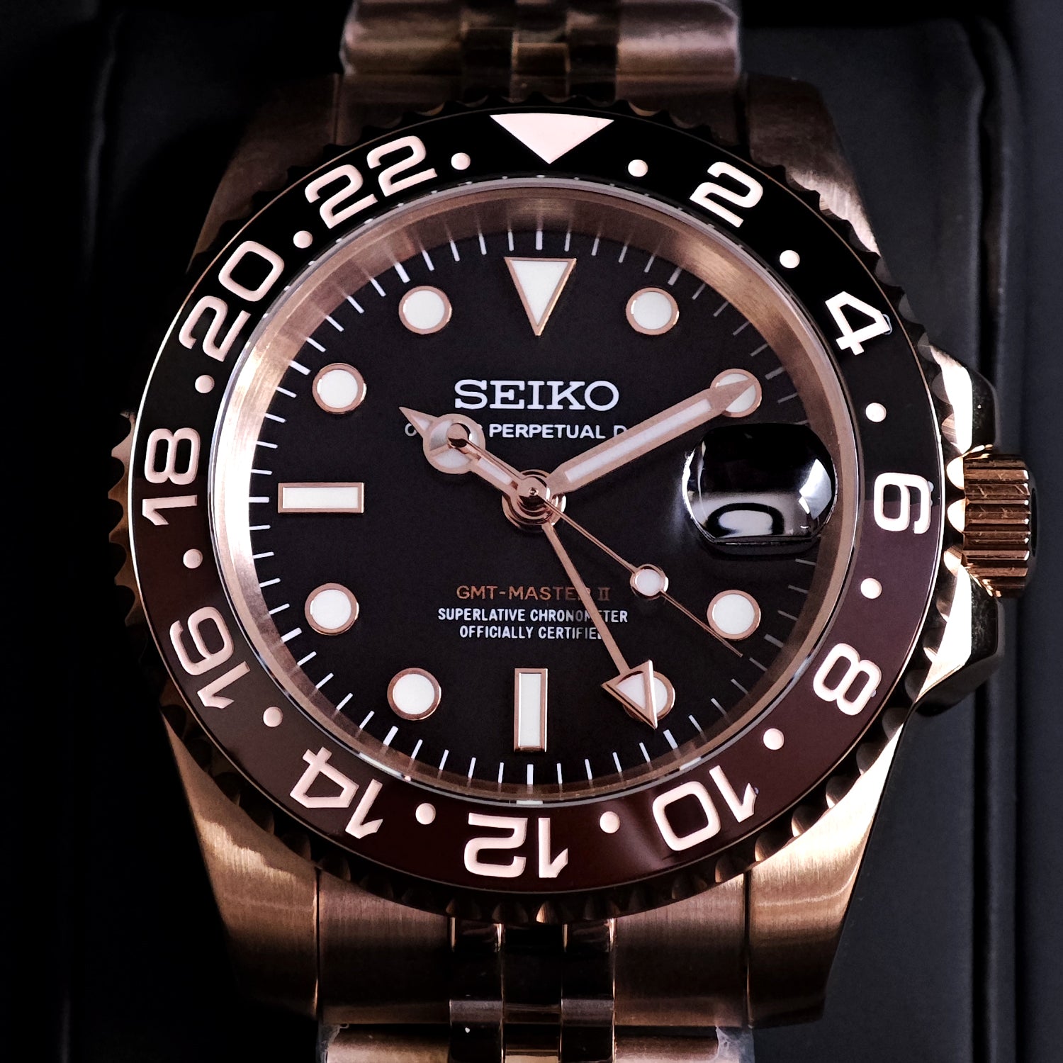GMT-MASTER ROOT BEER FULL ROSEGOLD