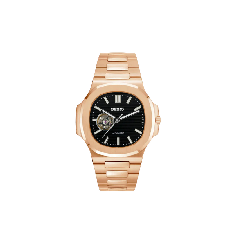 NAUTILUS OPEN HEART ROSE BLACK