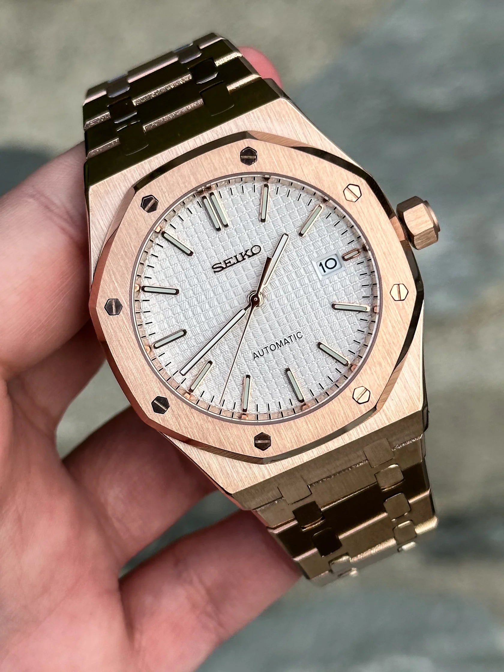 ROYAL OAK ROSE GOLD PEARL