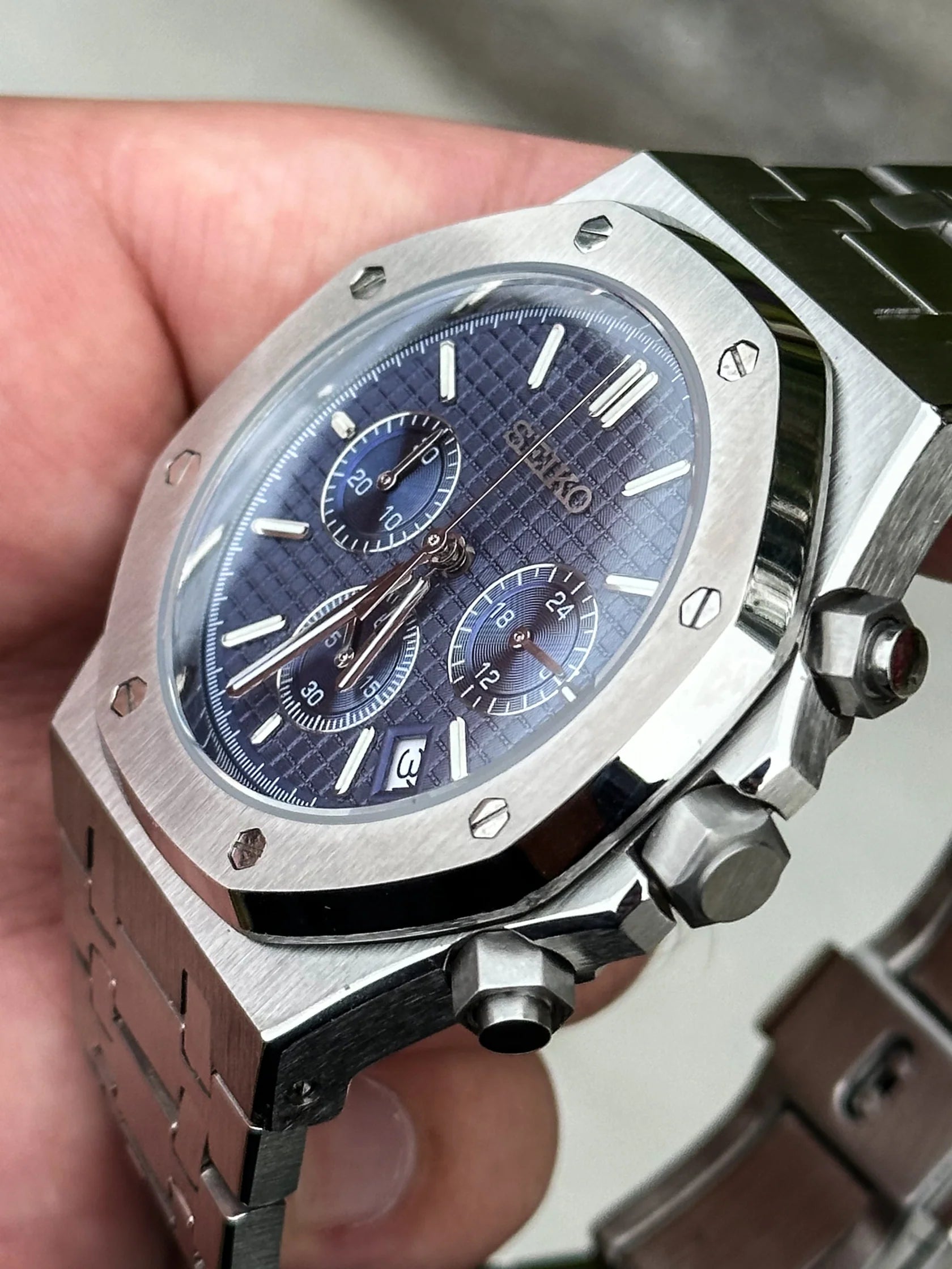 ROYAL OAK CHRONO NAVY BLUE