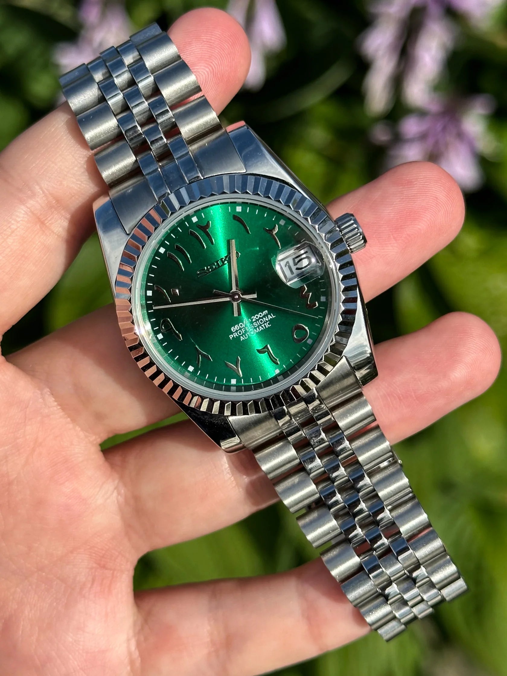 DATEJUST GREEN ARABIC