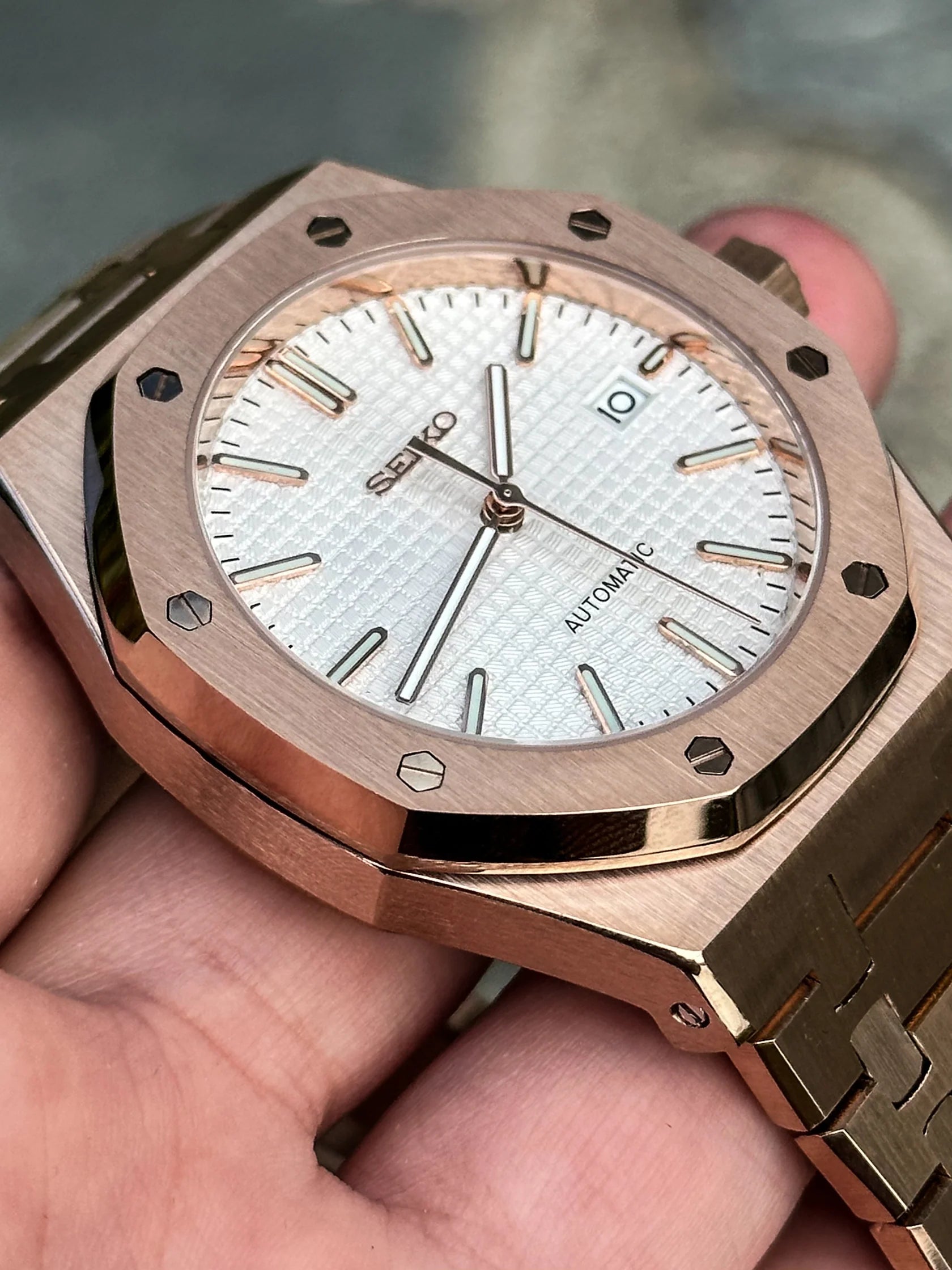 ROYAL OAK ROSE GOLD PEARL