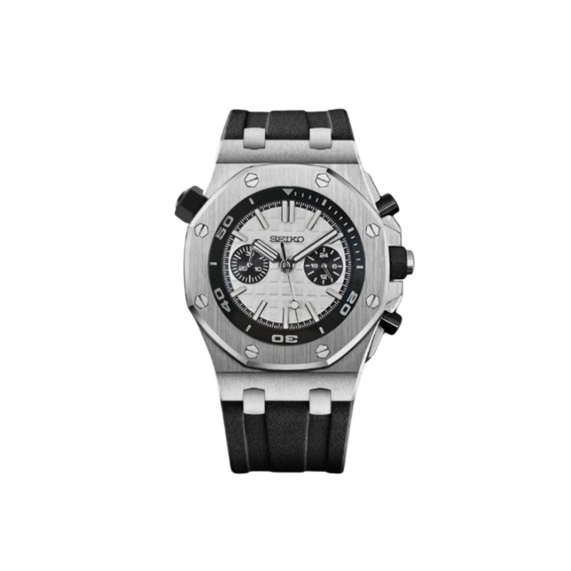 ROYAL OFFSHORE STEEL CHRONO WHITE PANDA