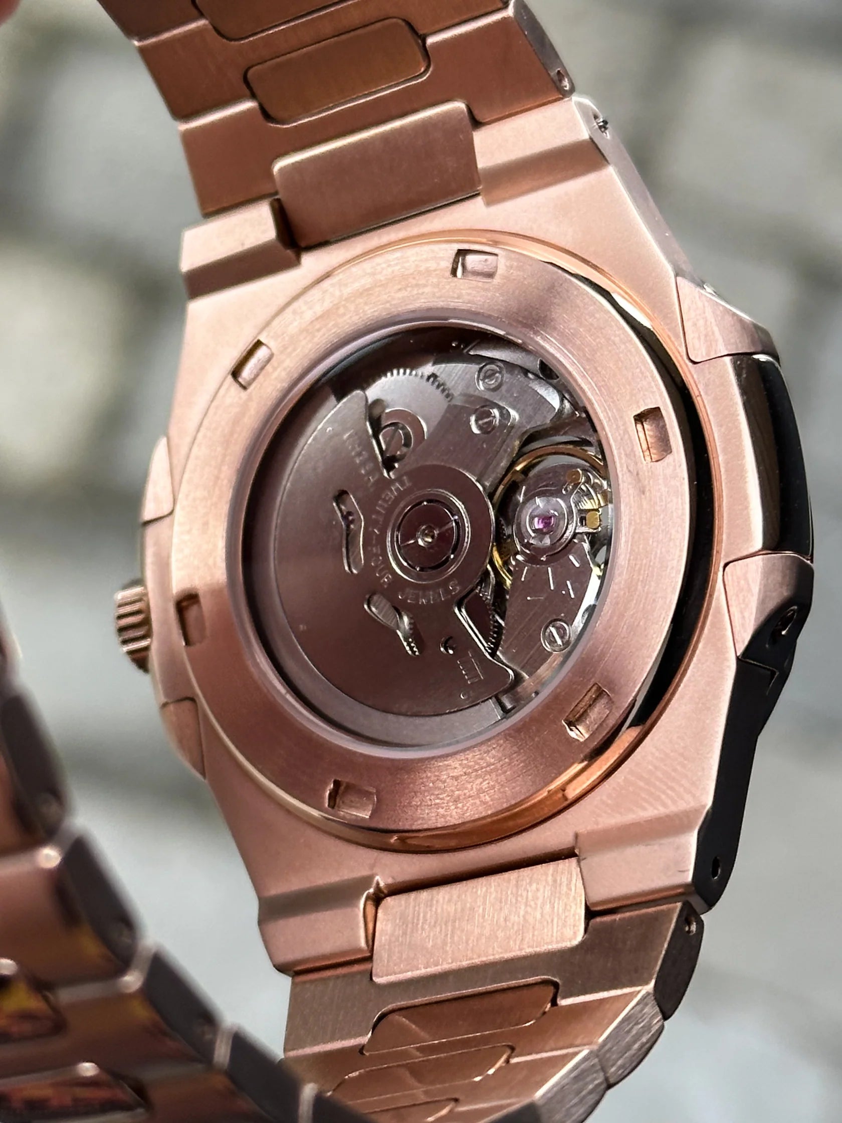 NAUTILUS OPEN HEART ROSEGOLD CHOCOLATE