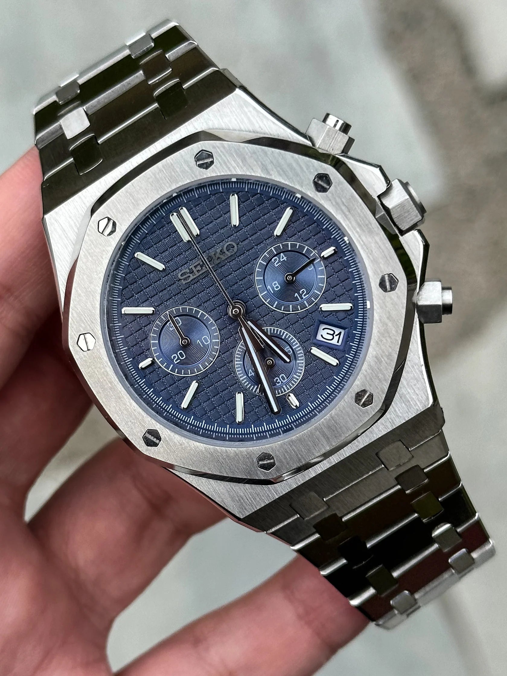 ROYAL OAK CHRONO NAVY BLUE