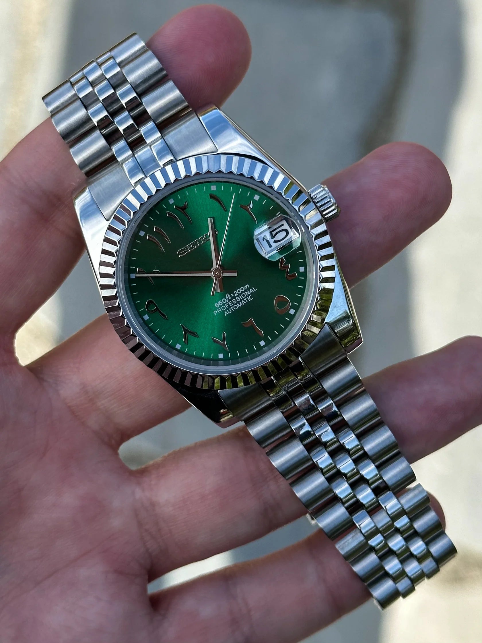 DATEJUST GREEN ARABIC