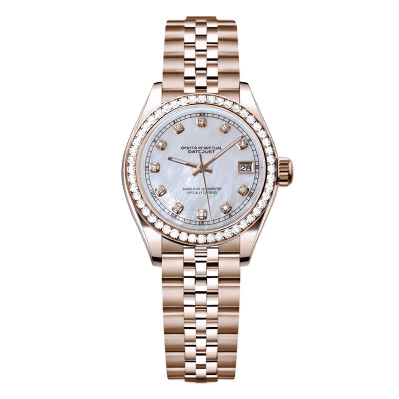 SEIKJUST MOD Lady Two-Tone Gem Pearl White — view 1