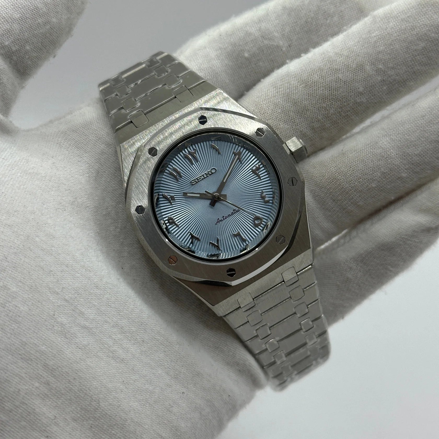 ROYAL OAK SILVER ARABIC LIGHT BLUE