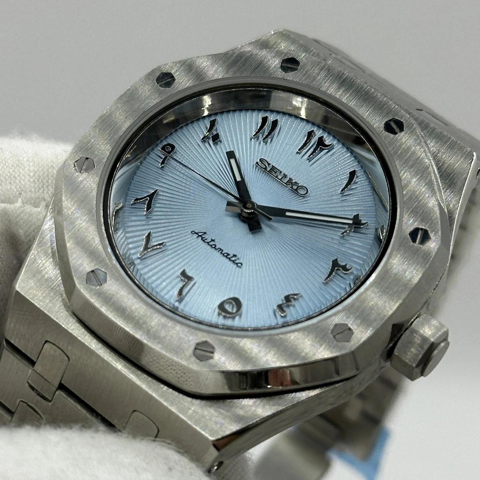 ROYAL OAK SILVER ARABIC LIGHT BLUE