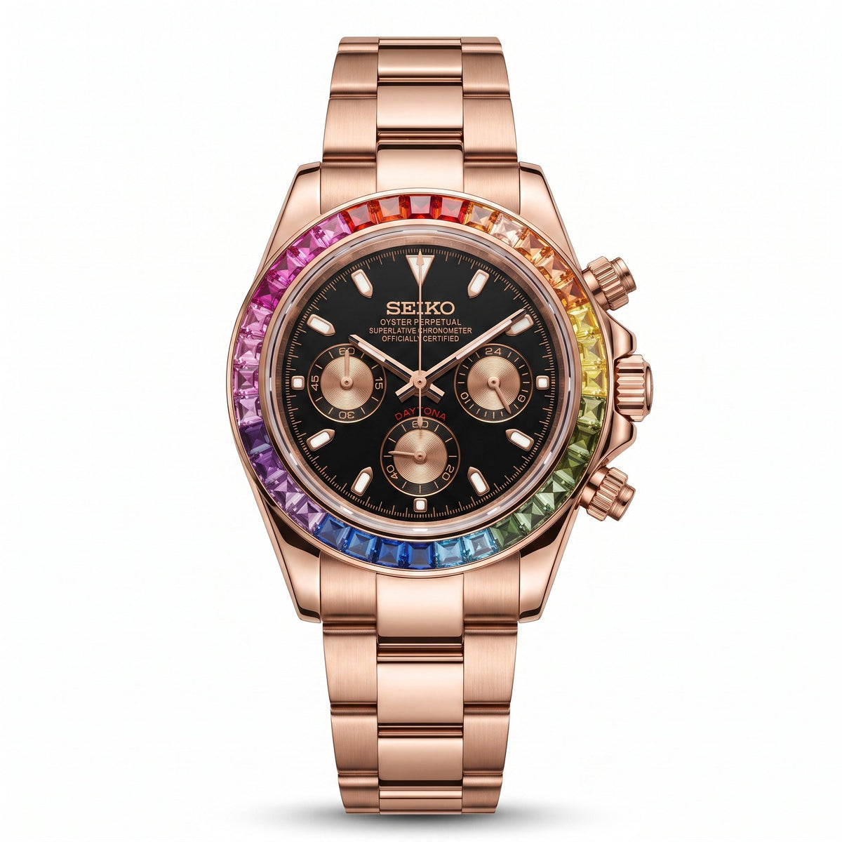 Seitona | Rose Gold-Rainbow — Front view