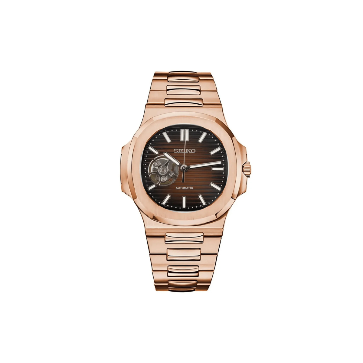 NAUTILUS OPEN HEART ROSEGOLD CHOCOLATE