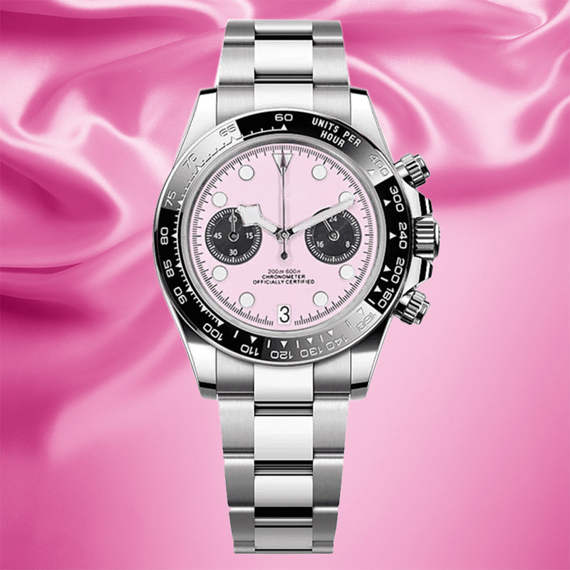 SEIKBAY MOD Black Bay Chrono Miami Pink — view 2