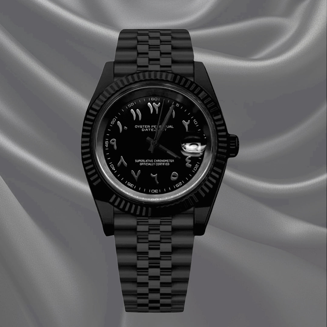 SEIKJUST Mod Datejust Black Panther Arabic — view 2