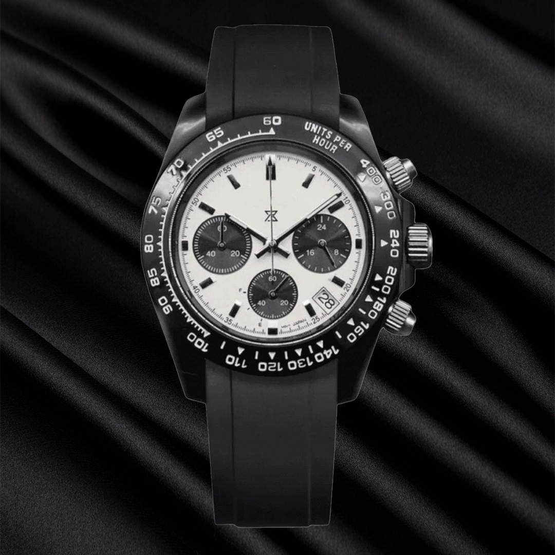 SEIKONA MOD Daytona All Black Speed Timer Panda — view 2