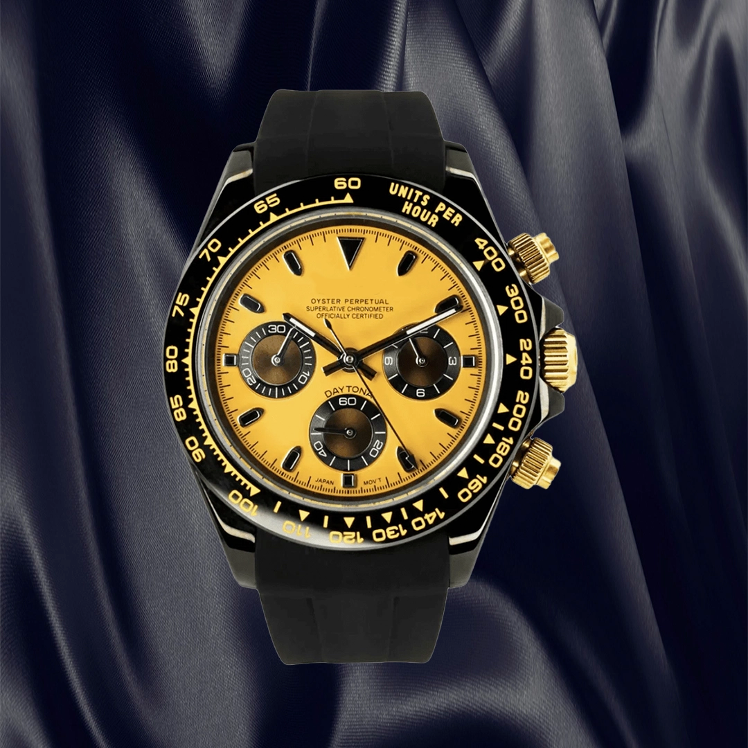 SEIKONA MOD Daytona Ceramic Yellow Black — view 2