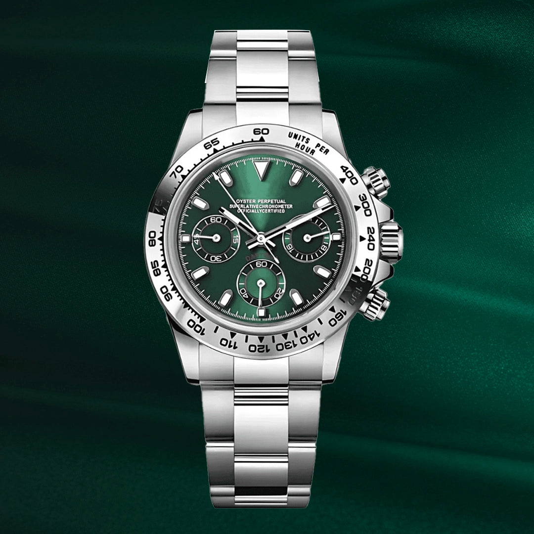 SEIKONA MOD Daytona Silver Green — view 2