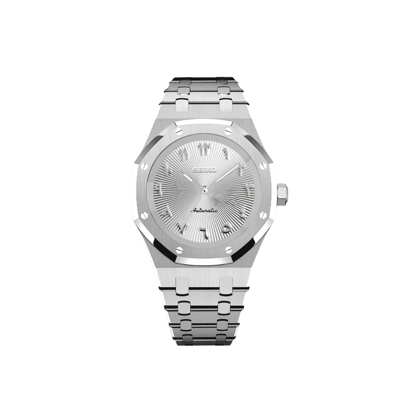 ROYAL OAK SILVER ARABIC WHITE