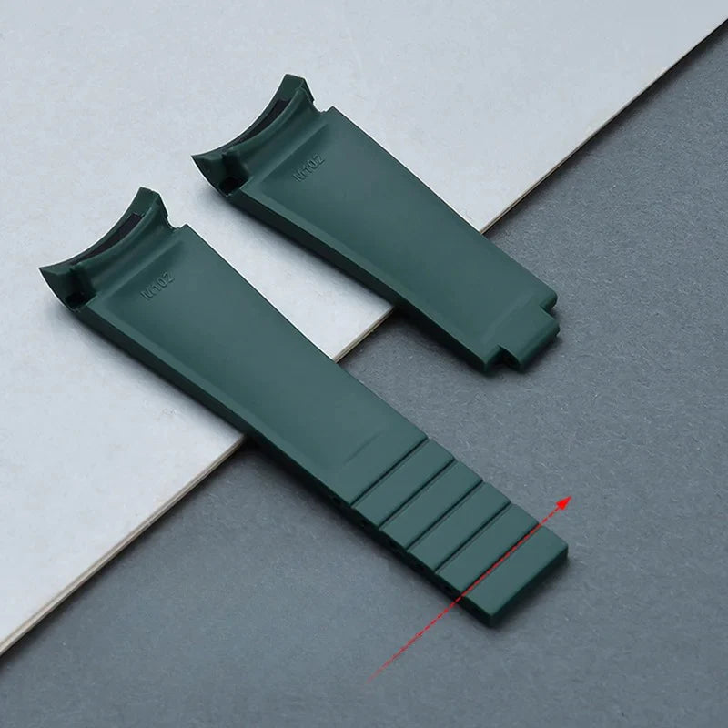 Rubber strap - folding clasp