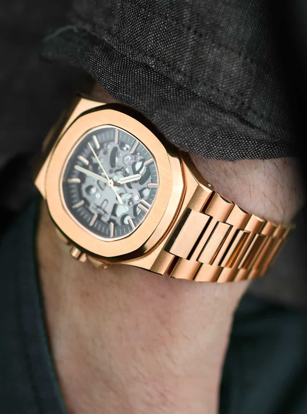 NAUTILUS SKELETON ROSEGOLD