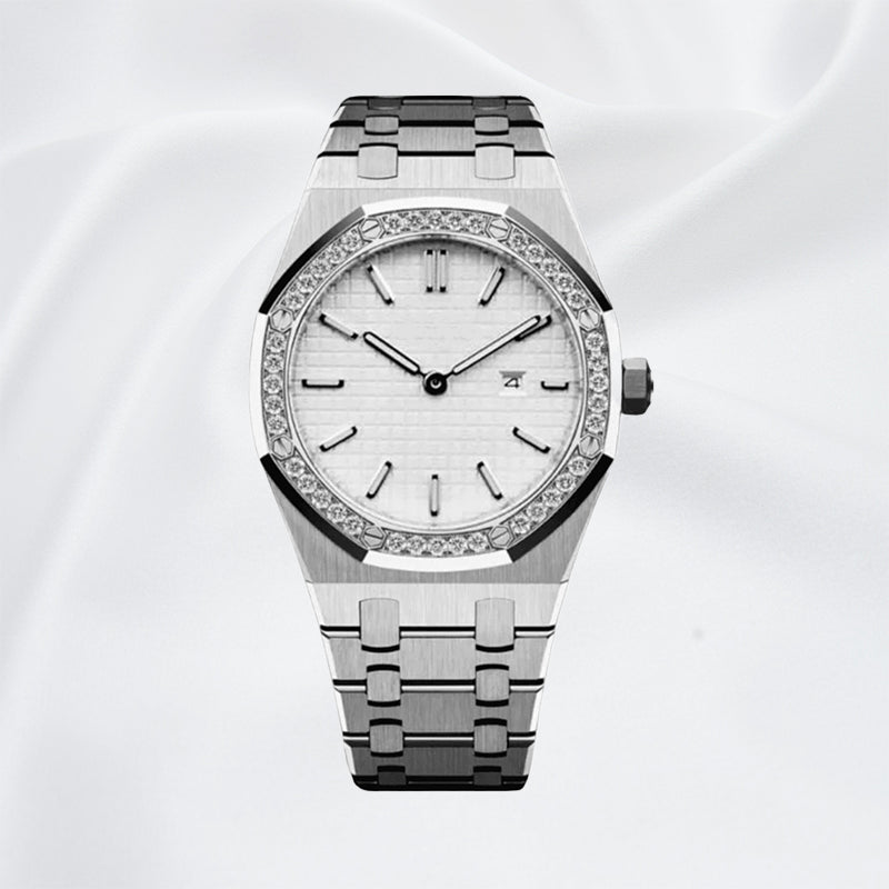 SEIKOAK MOD Royal Oak Lady White Silver Iced — view 2