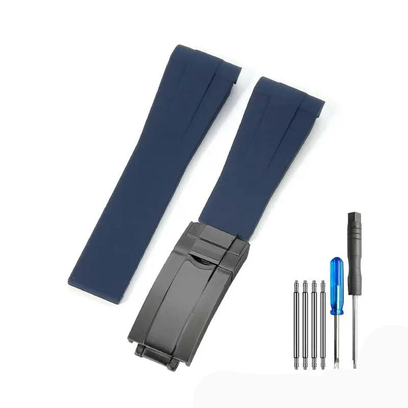 Rubber strap - folding clasp