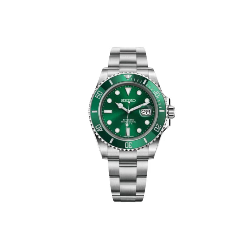 SEIKO MOD SUBMARINER EMERALD MEN'S WATCH