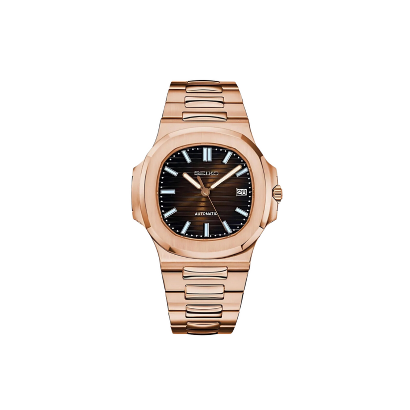 SEIKO MOD NAUTILUS BRONZE MEN'S WATCH