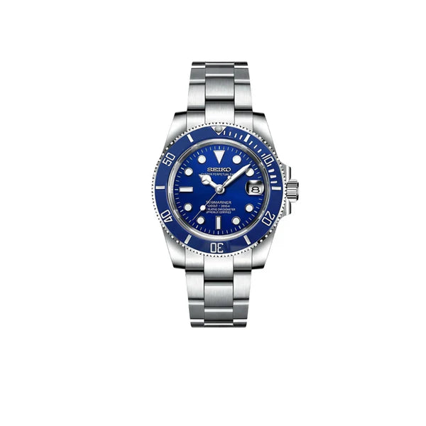 SEIKO MOD SUBMARINER NAVY MEN'S WATCH