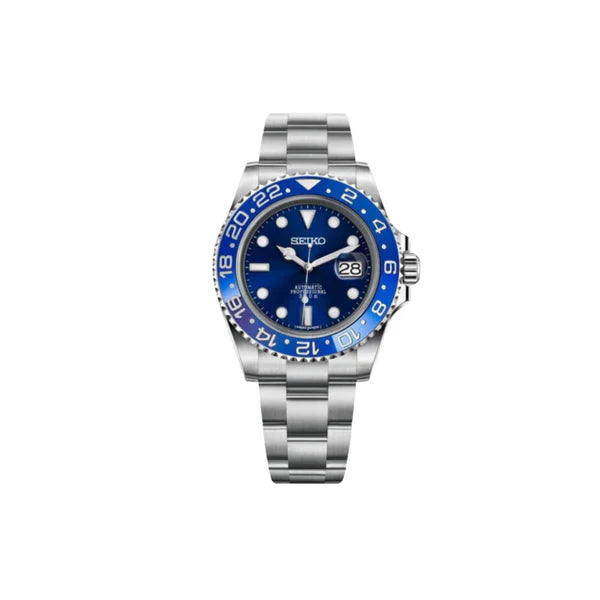 SEIKO MOD SUBMARINER SMURF MEN'S WATCH