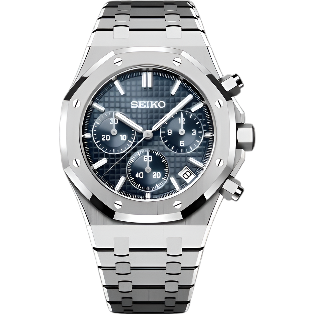 Seikoak | Chronograph Blue — Front view