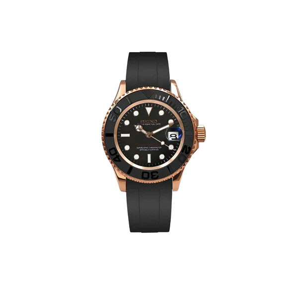 SEIKO MOD YACHTMASTER BRONZE (RUBBER STRAP) MEN'S WATCH