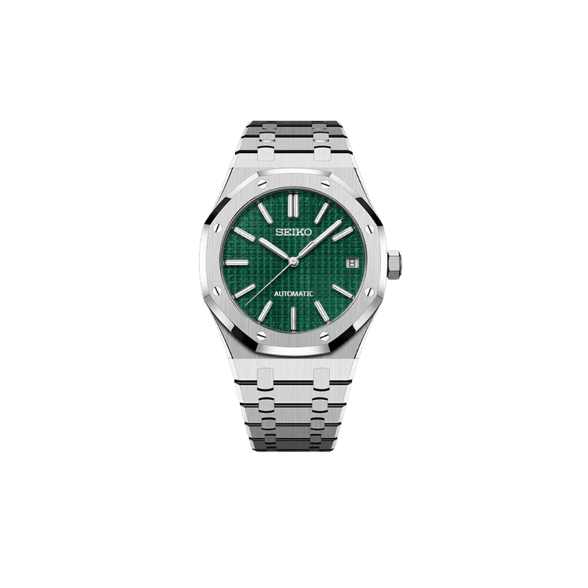 SEIKO MOD ROYAL OAK EMERALD MEN'S WATCH