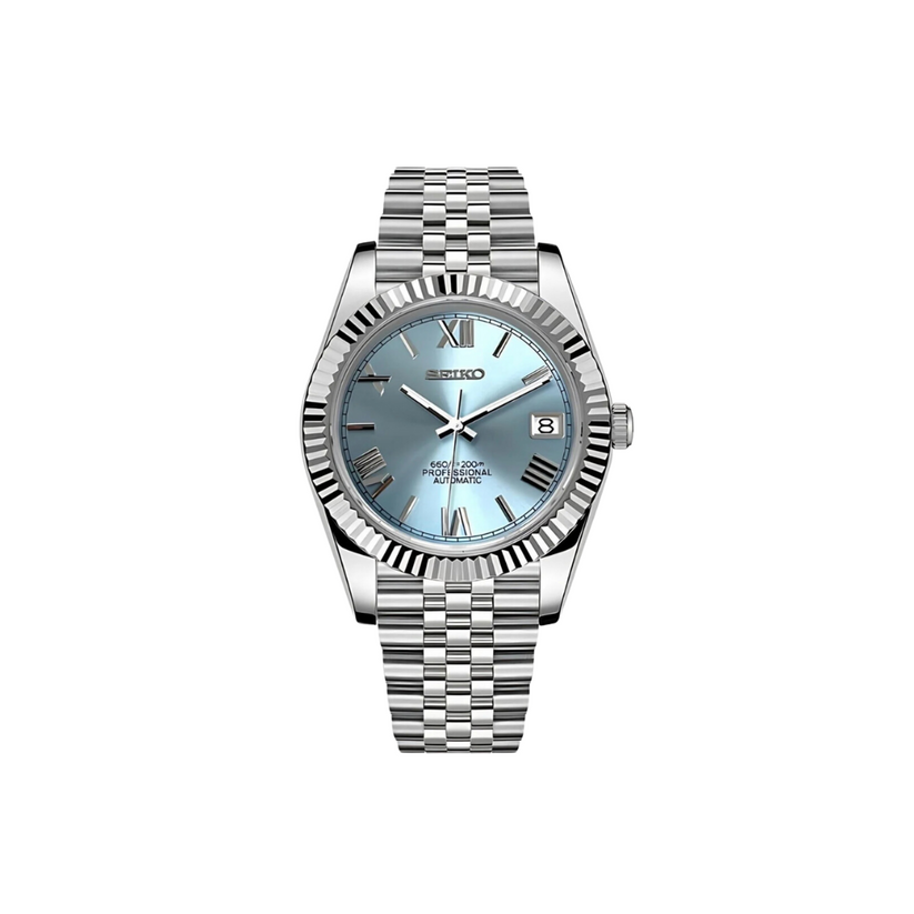 SEIKO MOD DATEJUST TIFFANY BLUE MEN'S WATCH