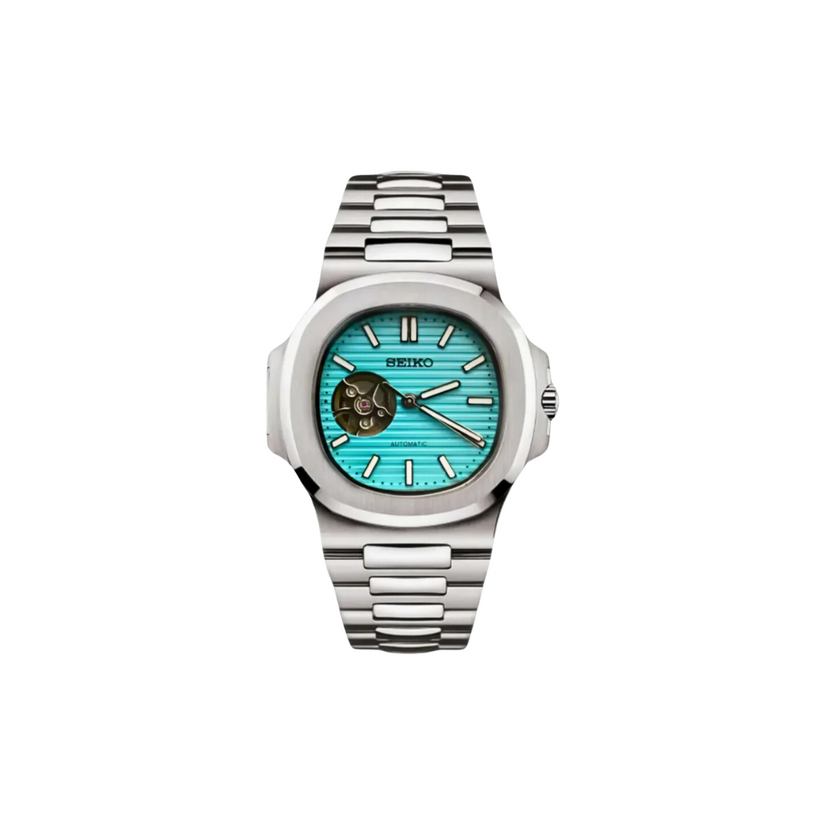 SEIKO MOD OPEN HEART NAUTILUS TIFFBLUE MEN'S WATCH