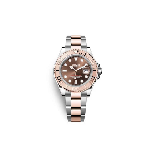 SEIKO MOD YACHTMASTER ROSE GOLD MEN'S WATCH