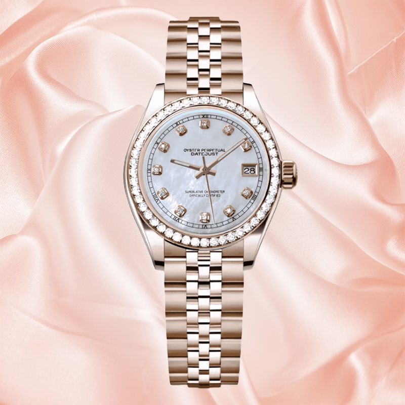 SEIKJUST MOD Lady Two-Tone Gem Pearl White — view 2