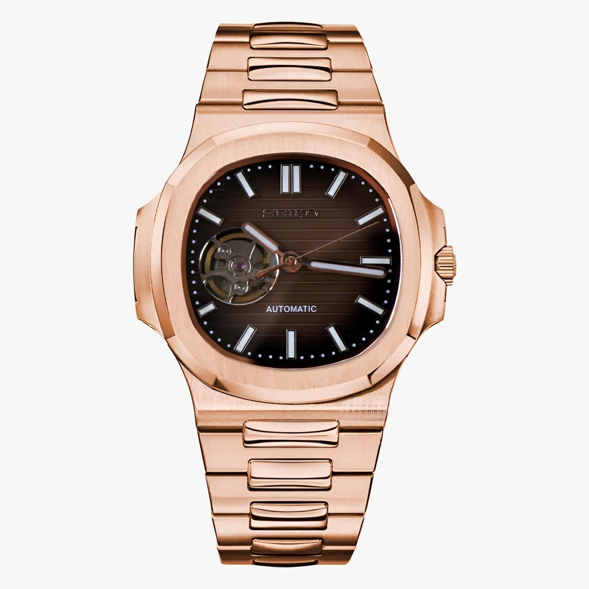 Nautiko | (Open Heart) Rose Gold — Front view