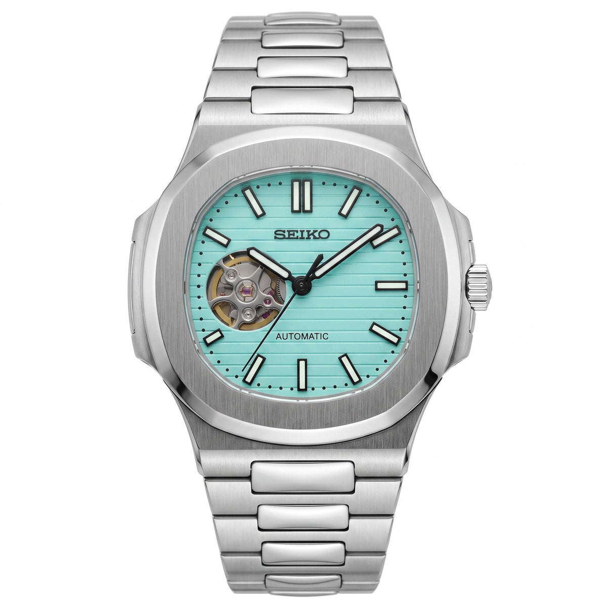 Nautiko | (Open Heart) Tiffany Blue — Front view