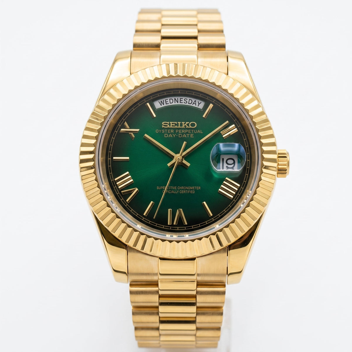 Seikodate | Roman Gold Green — Front view
