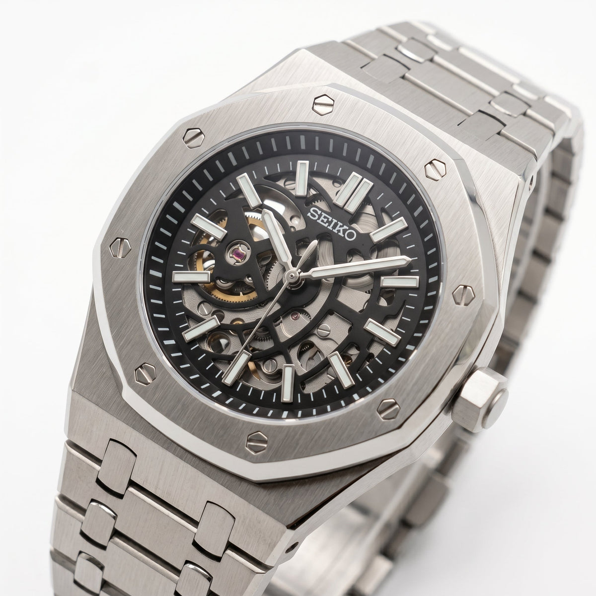 Seikoak | Skeleton Silver — Detail 1