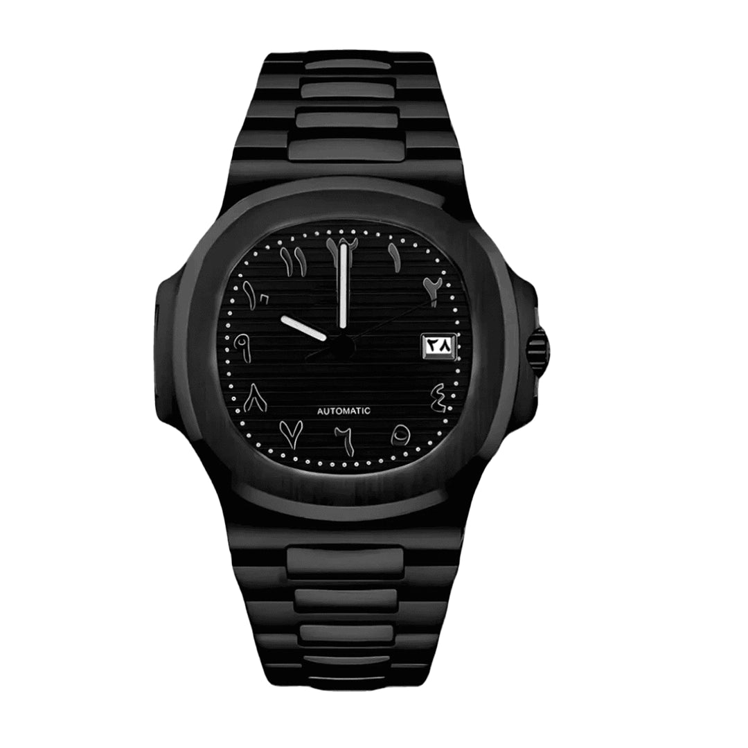 SEIKANUT MOD Nautilus Arabic Triple Black — view 1