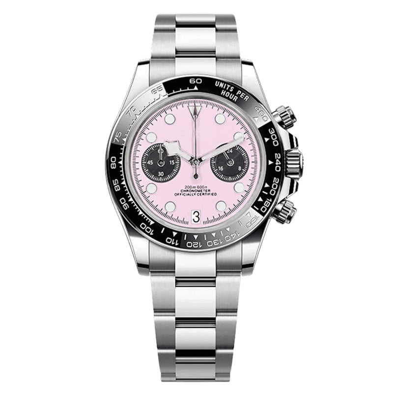 SEIKBAY MOD Black Bay Chrono Miami Pink — view 1