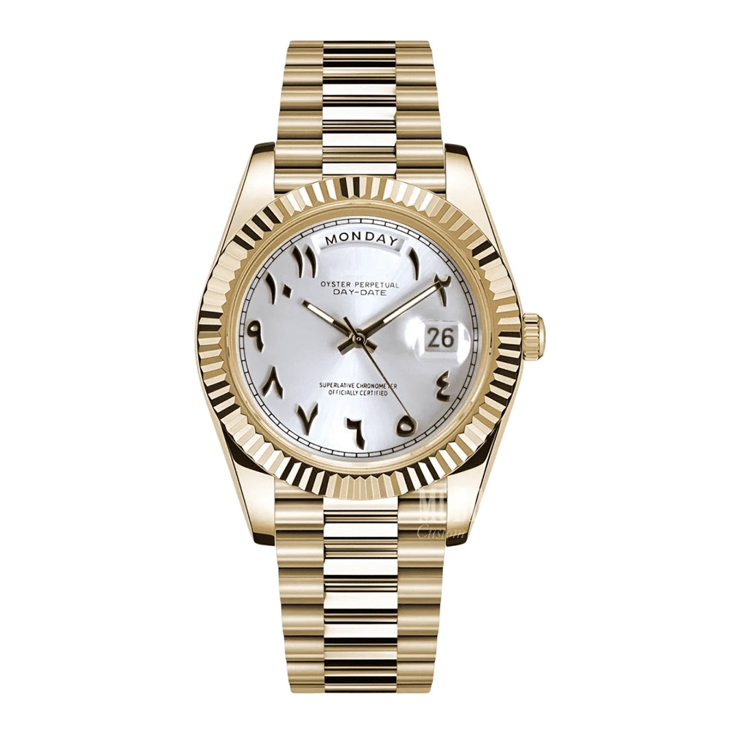 SEIKD-D MOD Gold Arabic White — view 1