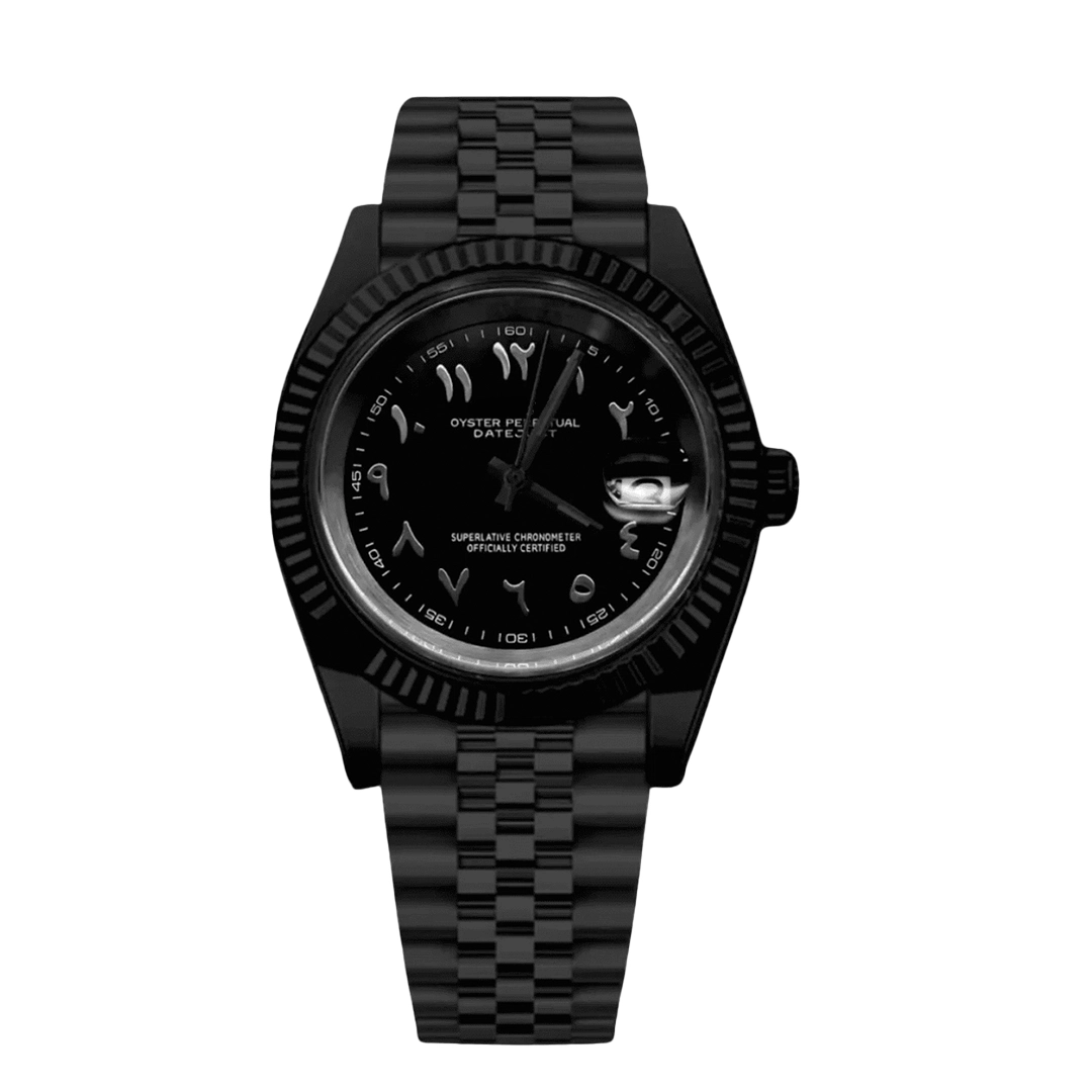 SEIKJUST Mod Datejust Black Panther Arabic — view 1
