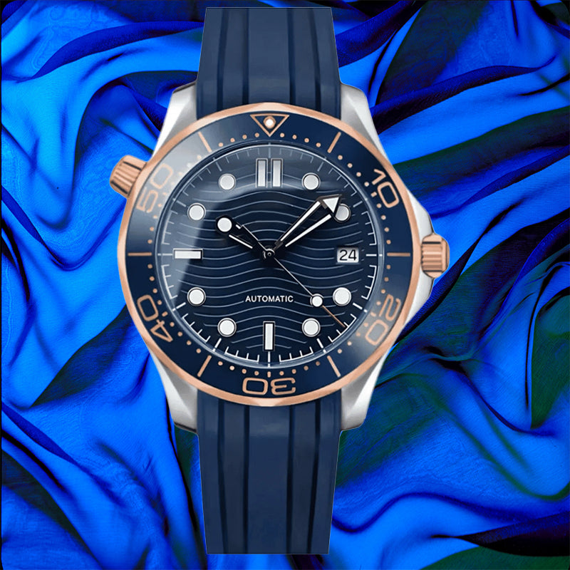 SEIKMASTER MOD Seamaster Rose Gold Blue — view 2