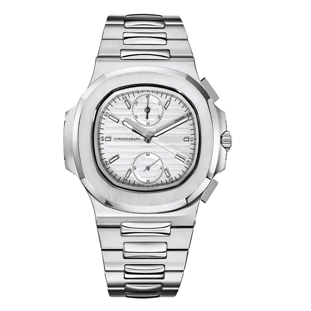 SEIKNAUT MOD Nautilus Chrono White — view 1