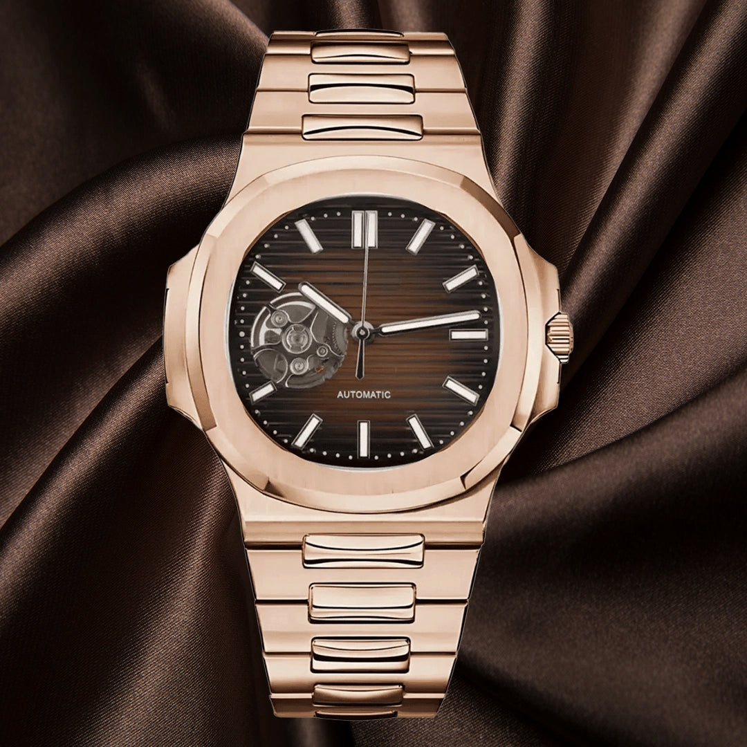 SEIKNAUT MOD Nautilus (Open Heart) Rose Gold — view 2