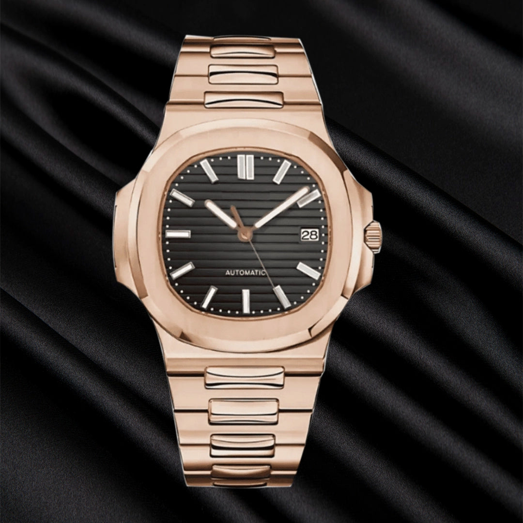 SEIKNAUT MOD Nautilus Rose Gold – Black — view 2