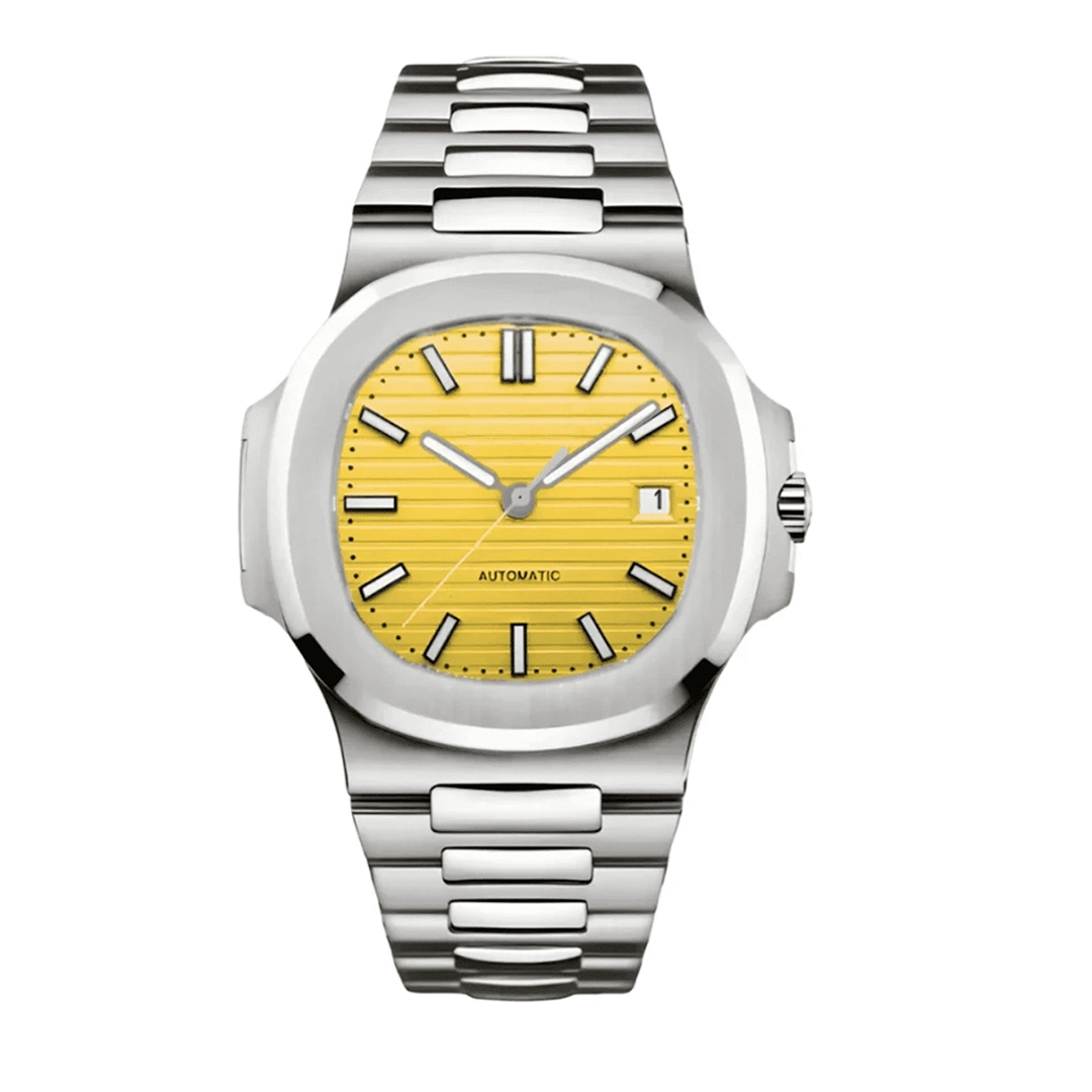SEIKNAUT MOD Nautilus Silver Yellow — view 1