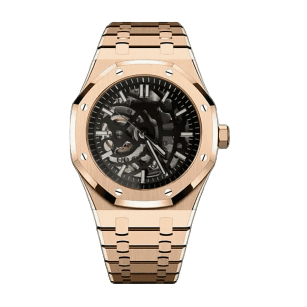 SEIKOAK MOD Royal Oak Skeleton Rose Gold — view 1